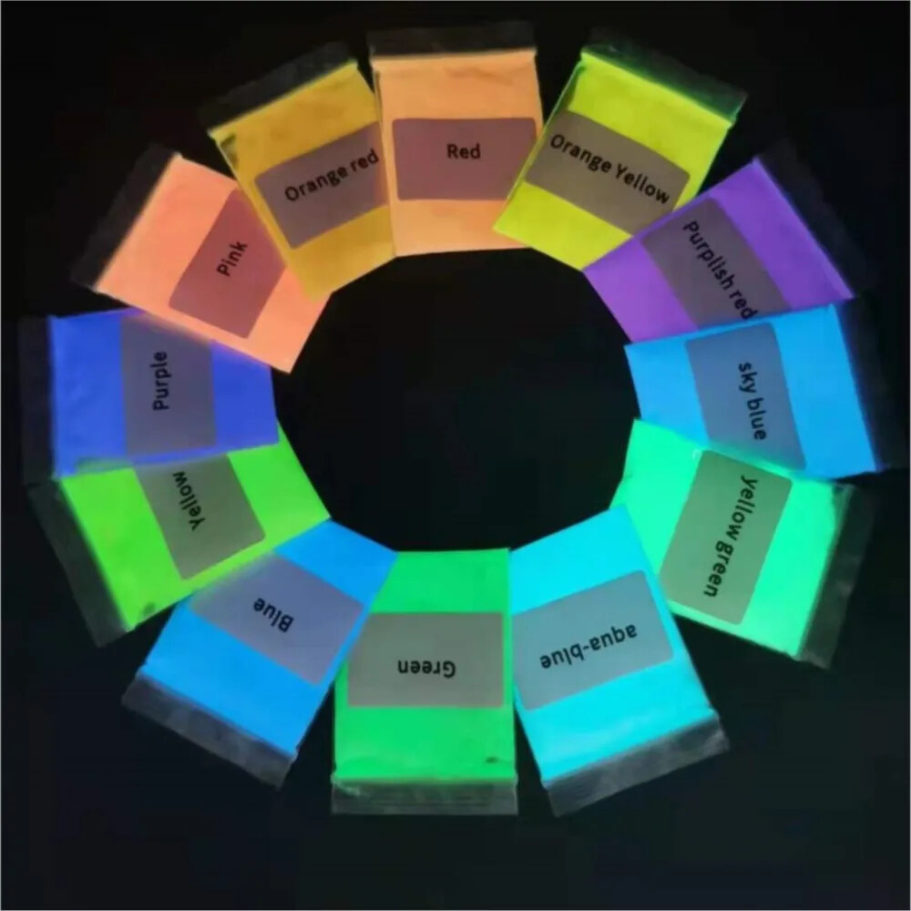 New 10g/Bag Neon Phosphor Powder Long Lasting Nail Glitter Luminous Pigment Dust