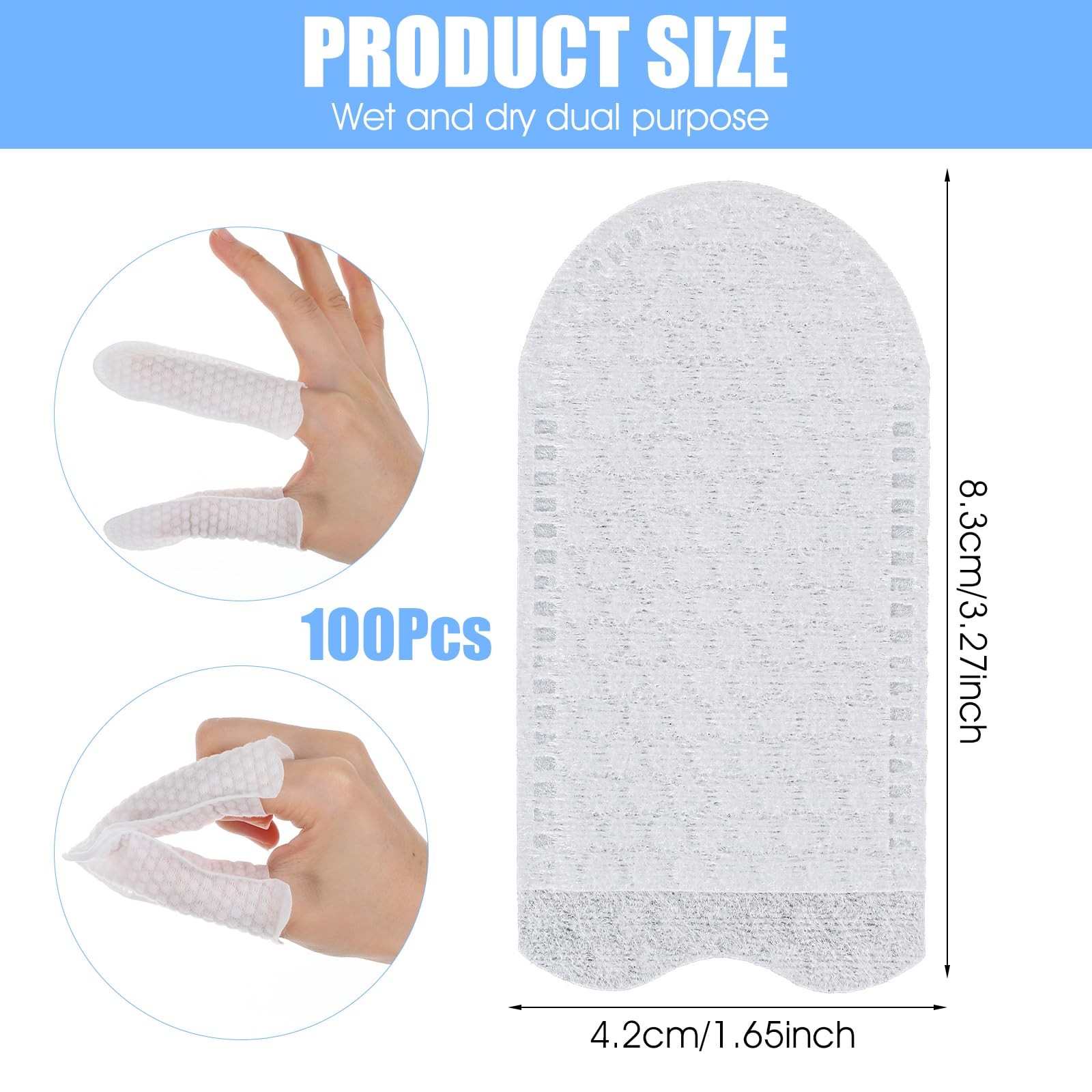 Ymapinc 100Pcs Disposable Cotton Finger Cots, Disposable Breathable Pet Ear W…