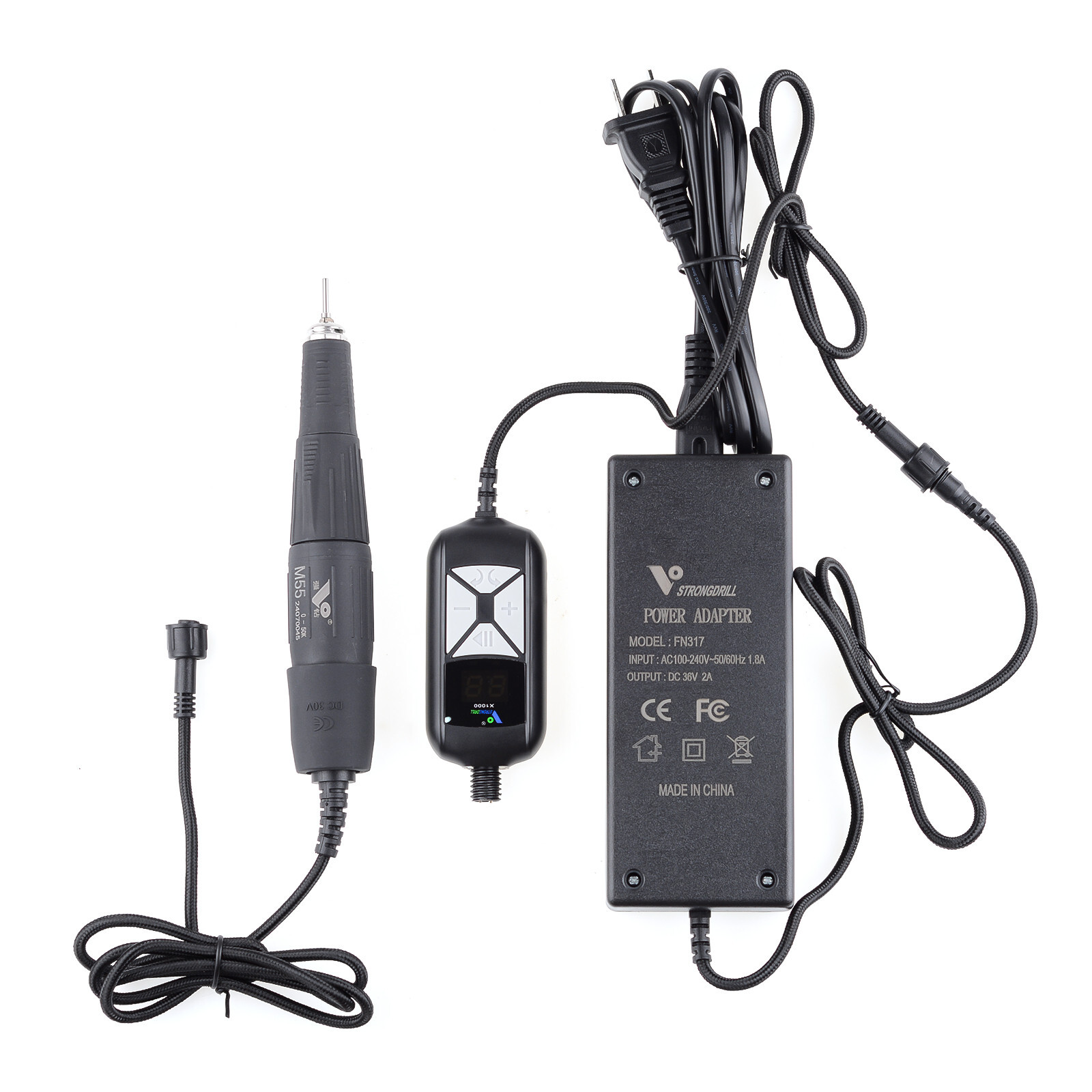 50K RPM Electric Portable Nail Drill Machine Manicure Low Noise Nail Sander File