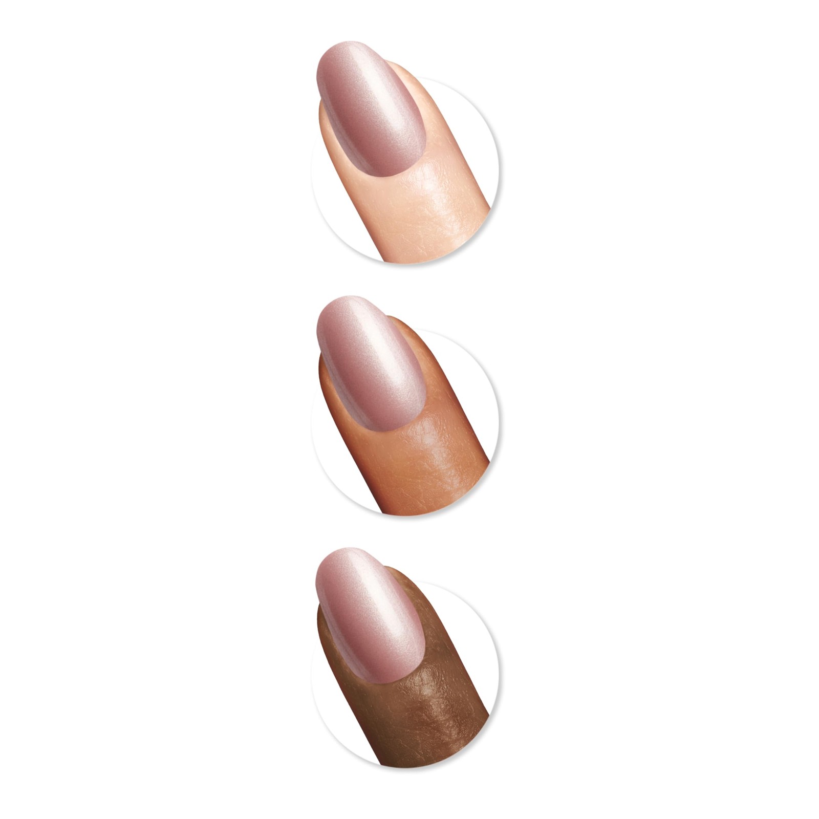 Sally Hansen Salon Effects Perfect Press-On Nails, Oval, Out of this Pearl