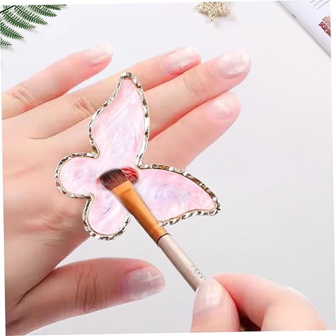Irregular Nail Polish Palette Resin Nail Art Mixing Palette Ring Professional