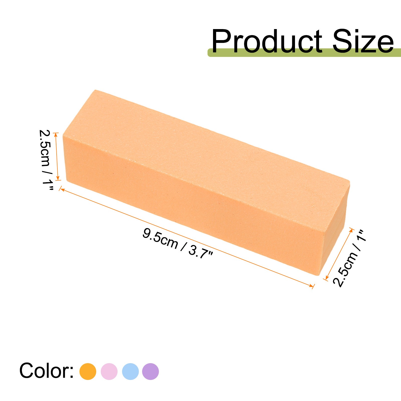20pcs Nail Buffer Block 120 Grit Nail File for Nail Buffing, Mix Four Colors