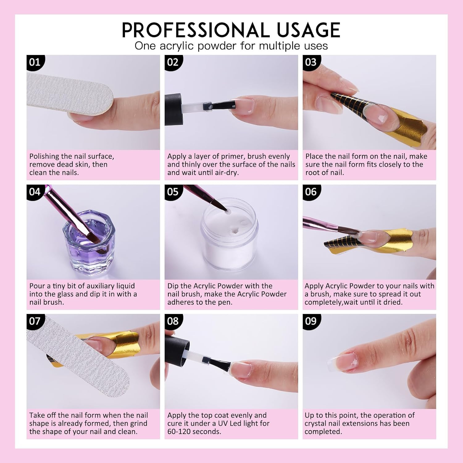 Complete Acrylic Nail Kit for Beginners with Drill and Accessories
