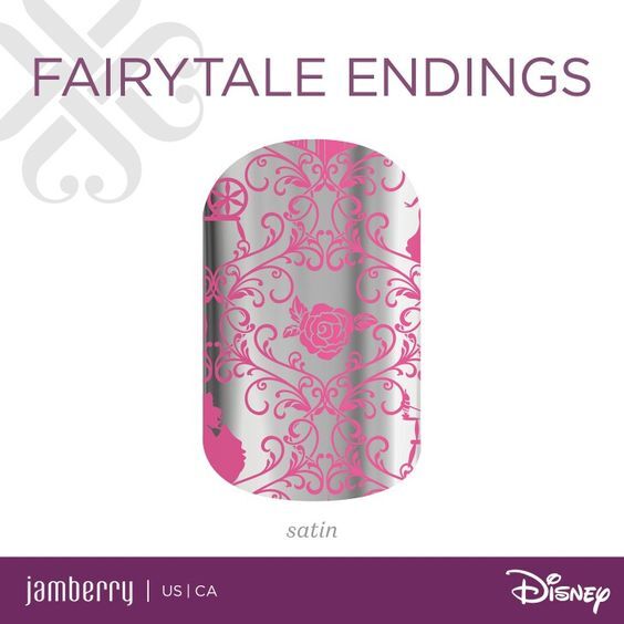 Jamberry Disney Nail Wrap. SLEEPING BEAUTY. Aurora – You Choose – Half Sheet