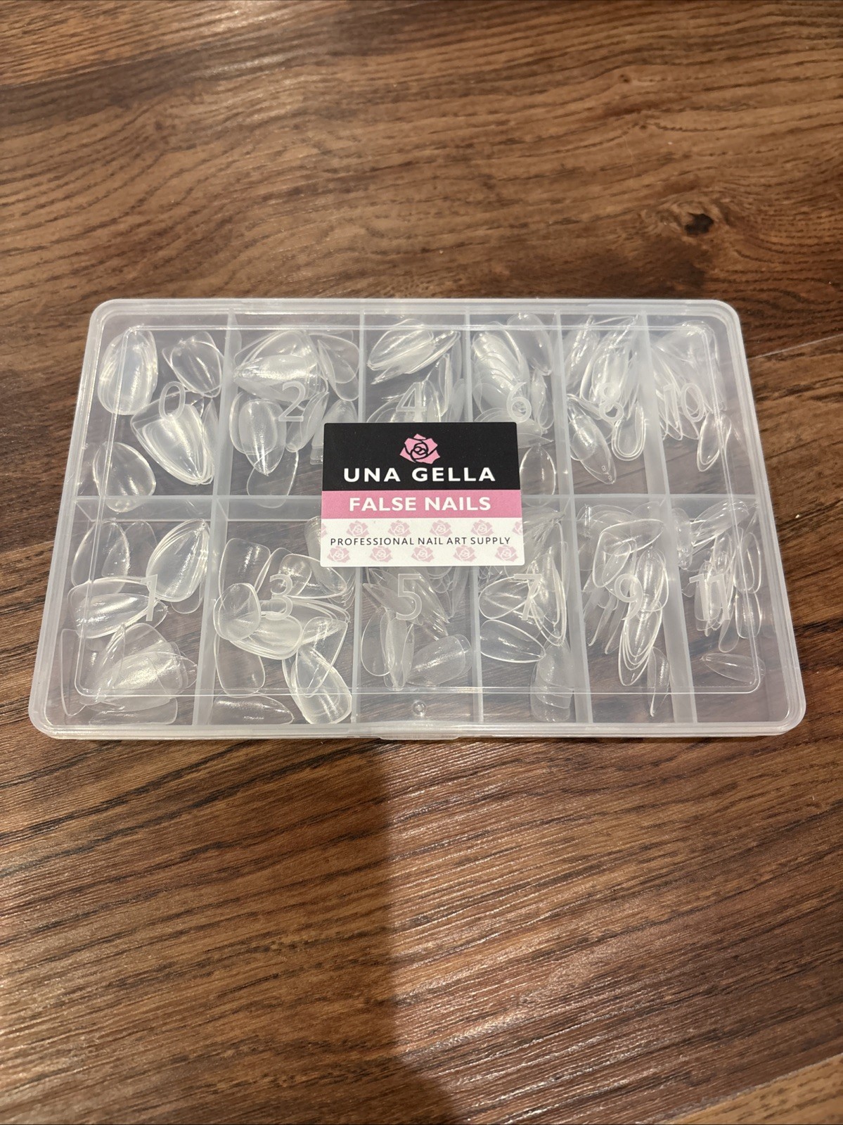 Almond Gel Nail Tips, 504PCS Pre Etched Clear Fake Nails Tips Medium Almond