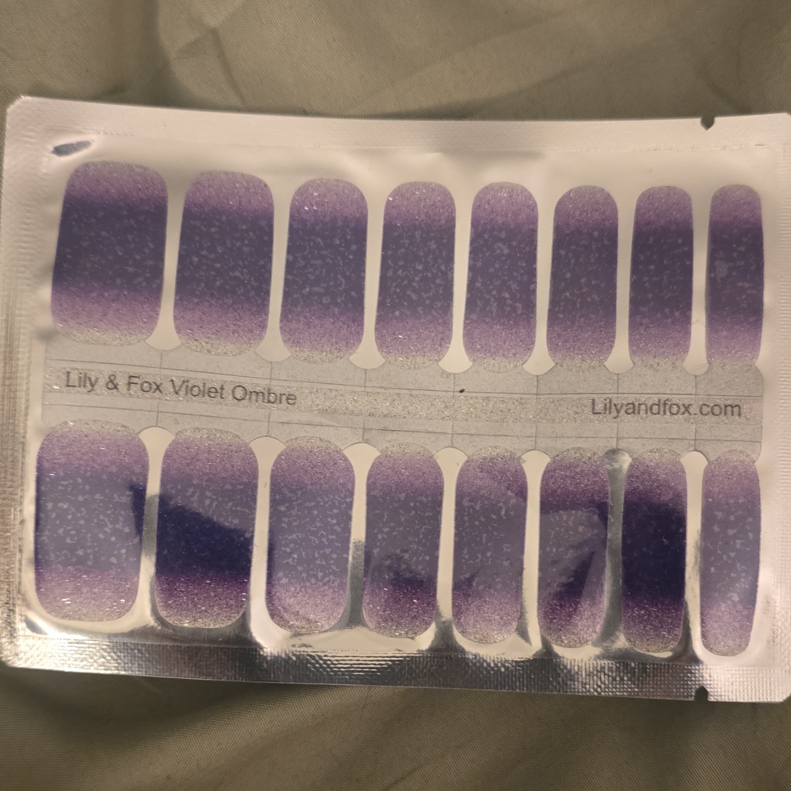 Lily & Fox Press-On Nails Pineapple, Love Potion, Violet Ombre Designs