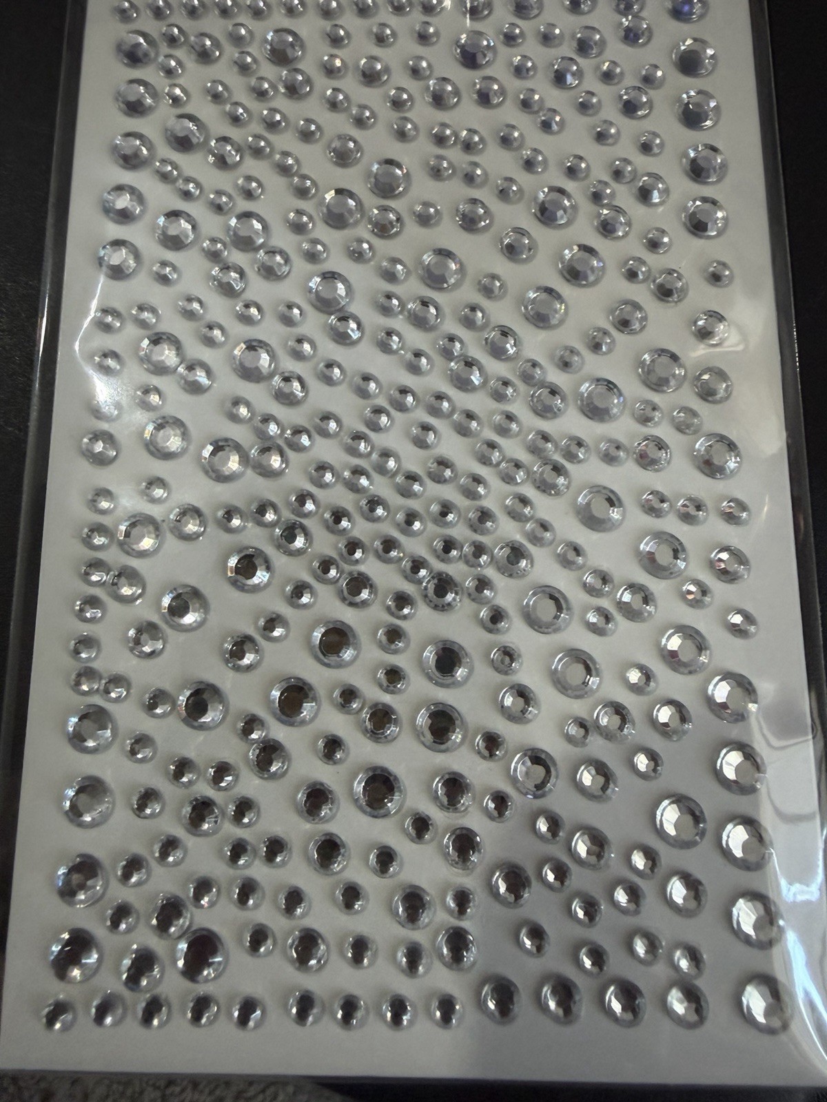 NAIL ART ACCESSORIES , FACE AND CRAFT USE ACRYLIC CLEAR STICKY RHINESTONES