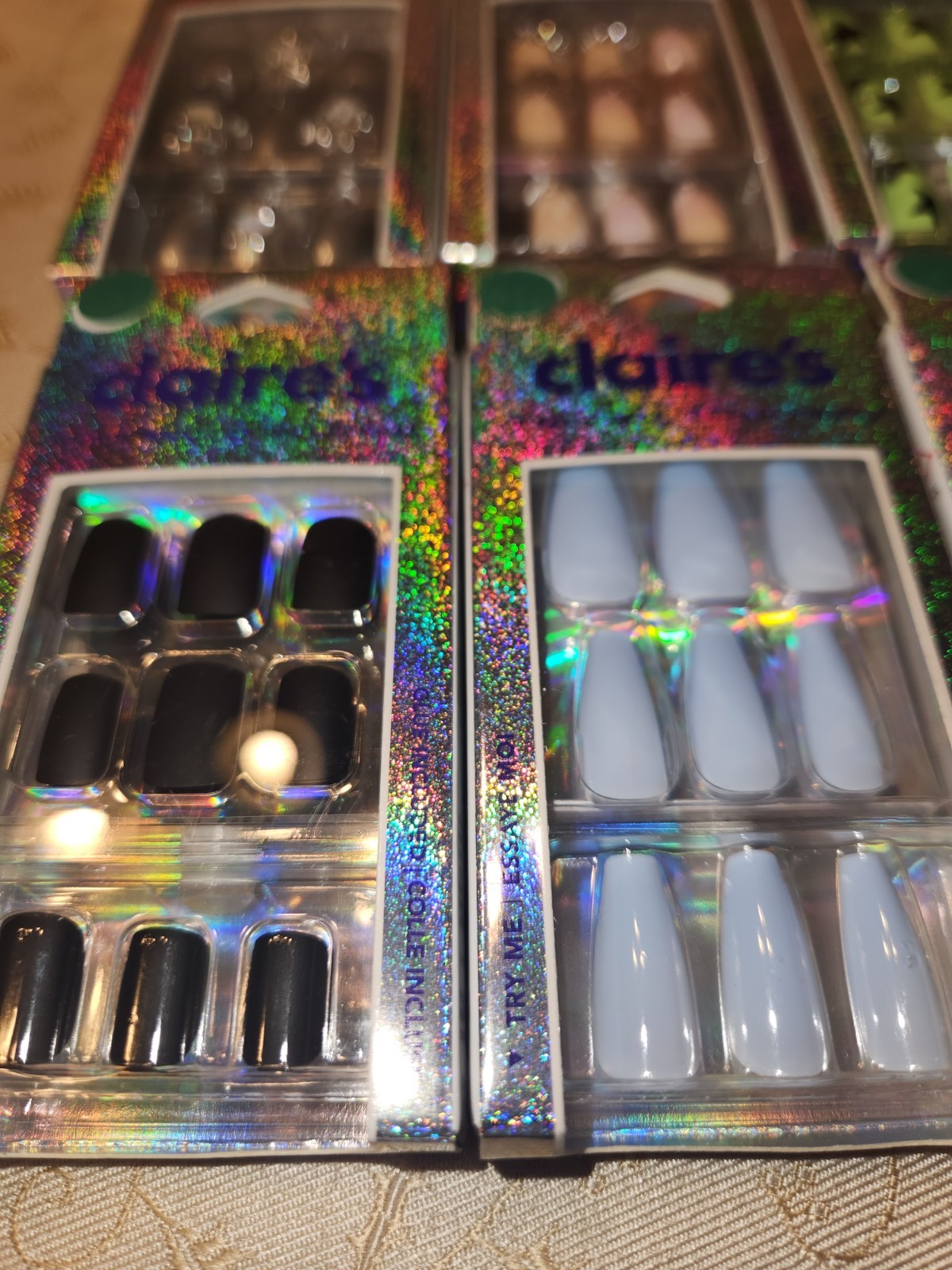 Claire’s Lot Of 8 Sets Of Artificial Nails- Multiple Designs