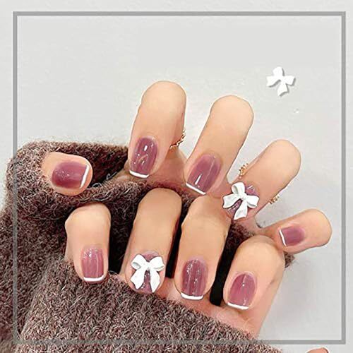 100 Pcs 3D Bow Nail Decoration Resin Bow Nail Rhinestones Bowknot for DIY