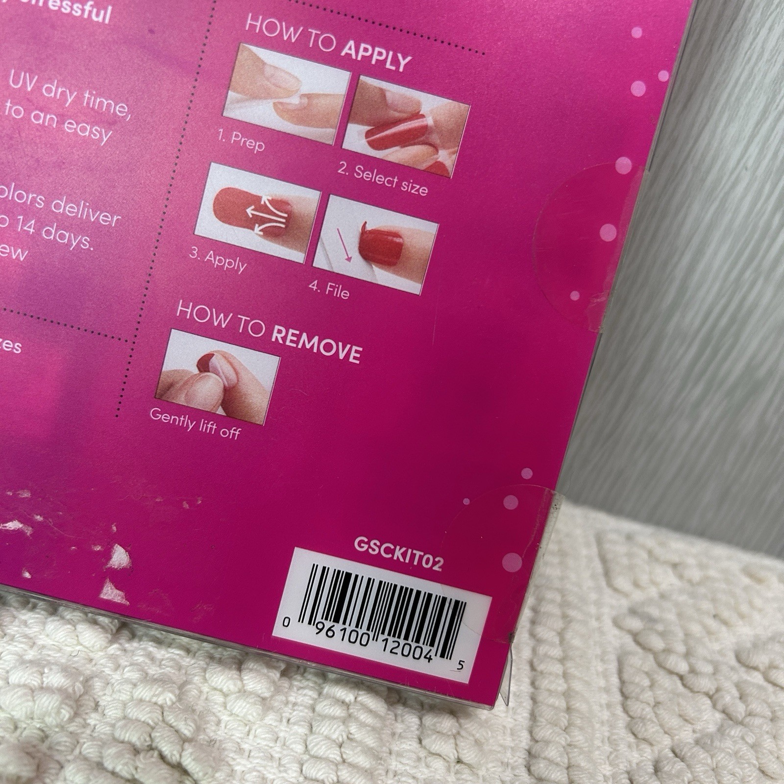 Lot Dashing Diva GLOSS Ultra Shine Gel Nail Strips Set 5 Pink Navy Gray Burgundy