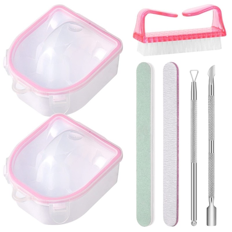 Nail Soaking Bowl,Gel Nail Polishs Remover Kit,Dip Powder Remover Tool,Nail