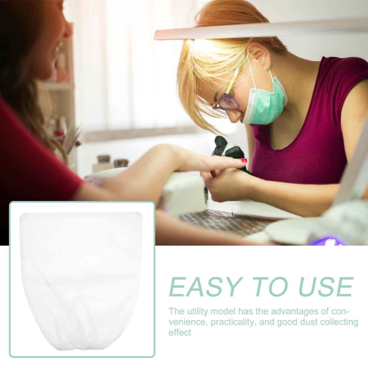 Durable 5 Pcs Nail Dust Collector Bags – Perfect for Nail Techs and Hobbyists
