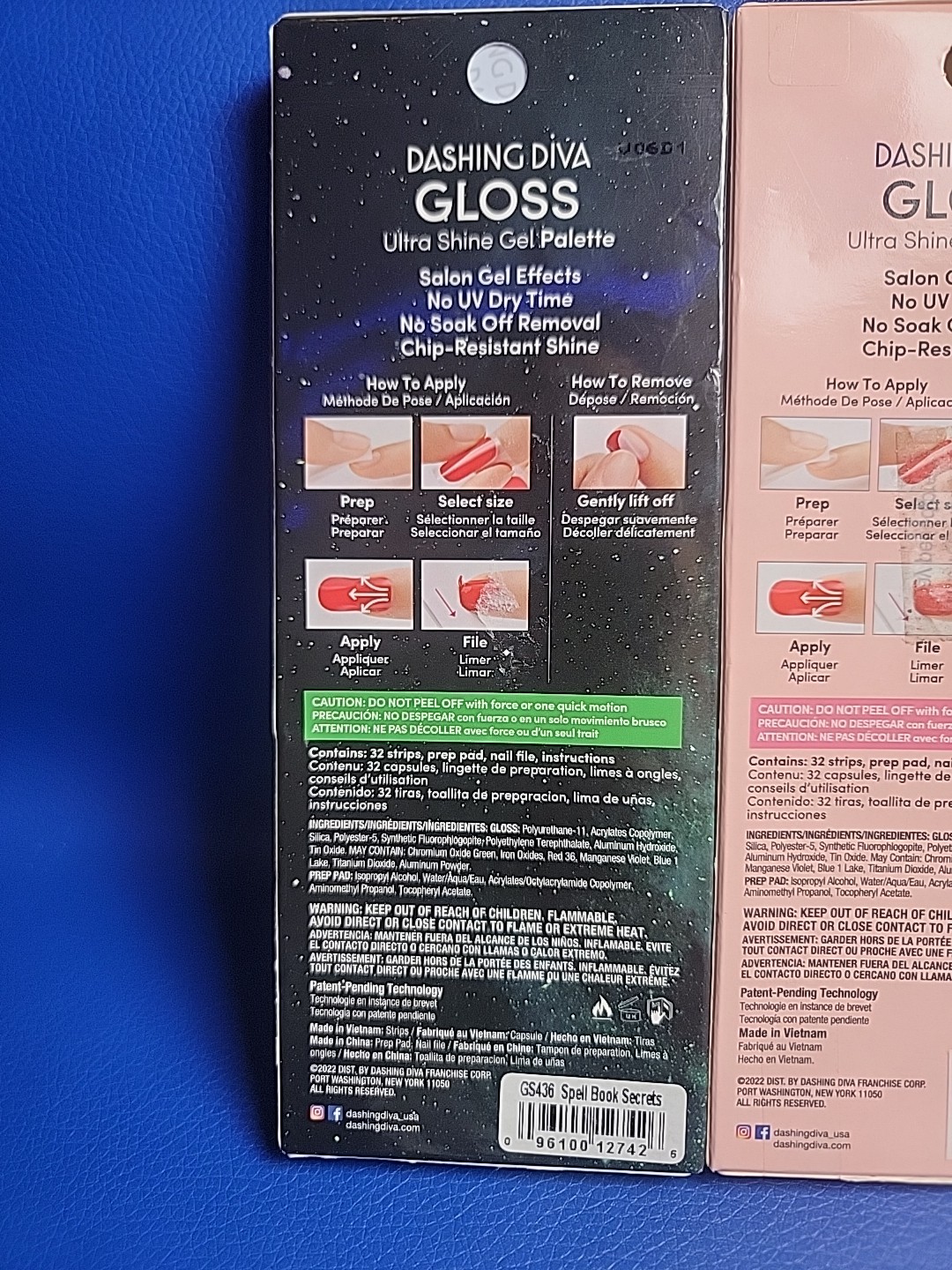 Dashing Diva Gloss Ultra Shine Gel Palette 2 Packs Chip- Resistant Shine 64 Nail