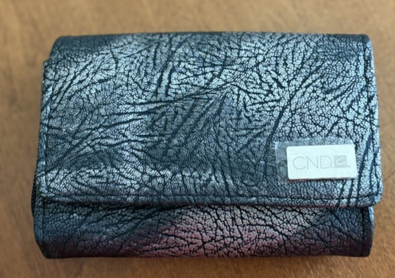NEW CND Black Wallet logo CND (Creative Nail Design) 3# pocket Design 5.5″ 3.5″