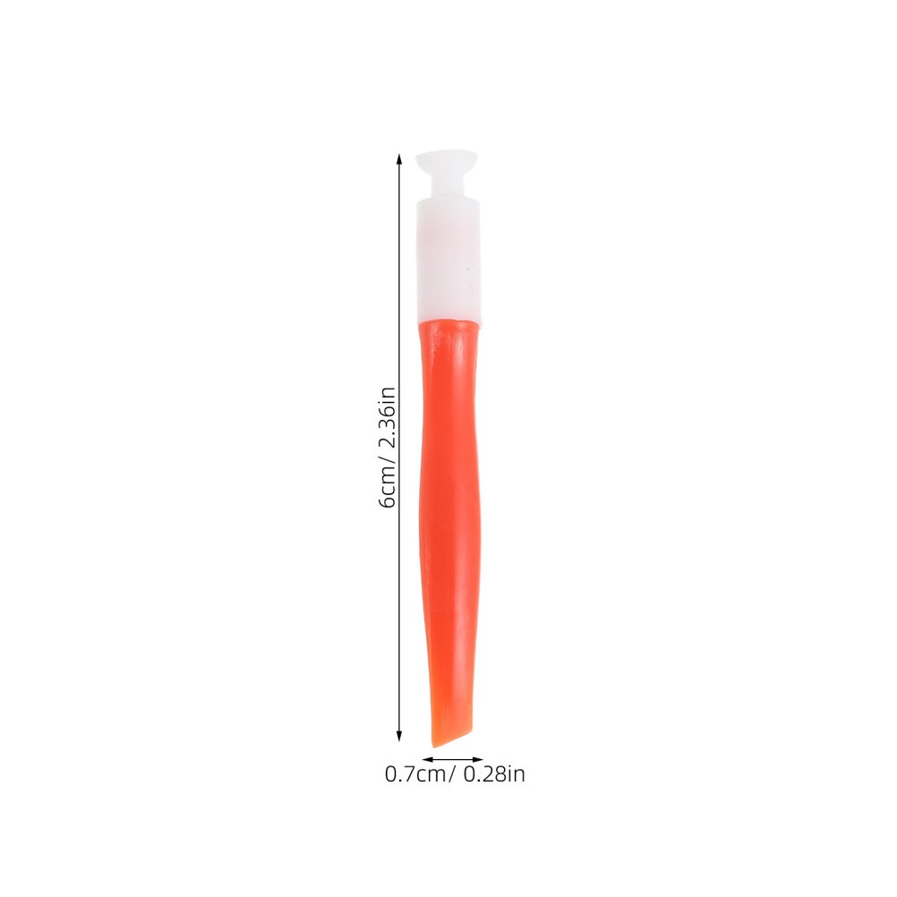 10Pcs Orange Reusable Nail Tip Suction Sticks for DIY Home Nail Art Tool