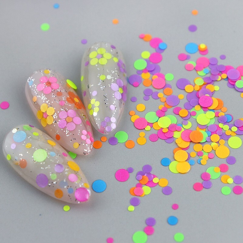 Nail Glitter Sequins Love Star Butterfly Shape Flakes Nail Art 3D DIY Decoration
