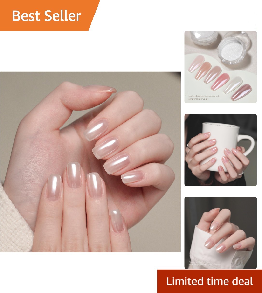 Glitter Pigment Aurora Chrome Nail Powder – Lustrous Finish for All Occasions