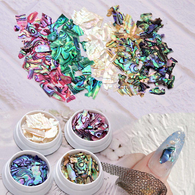 1 Box Shell Paper Abalone Flake Slice Sequins DIY Fragment Craft Nail Art Decor