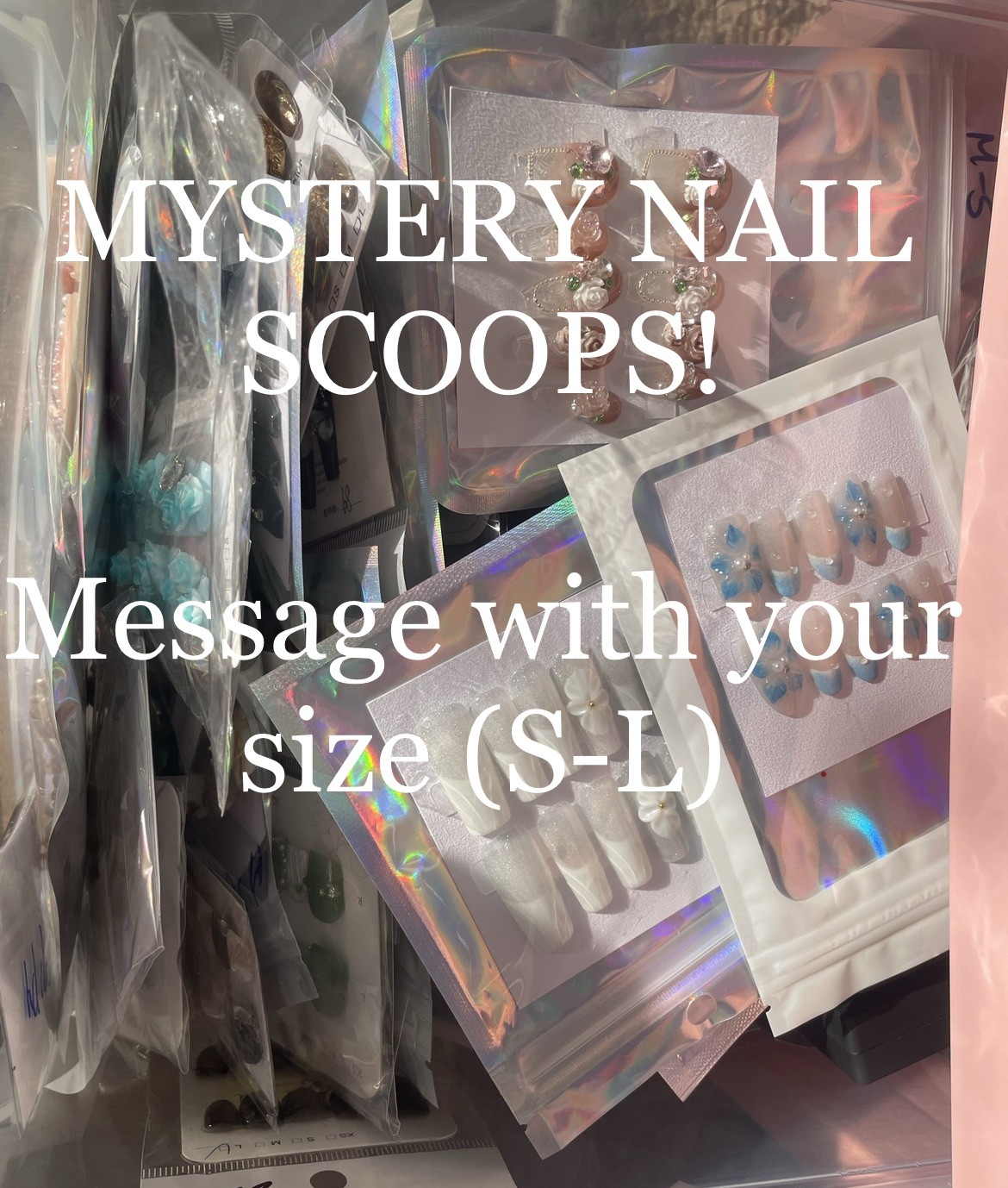 Mystery nail beauty bundle, Random Trendy Nail Sets, Press on nails beauty scoop