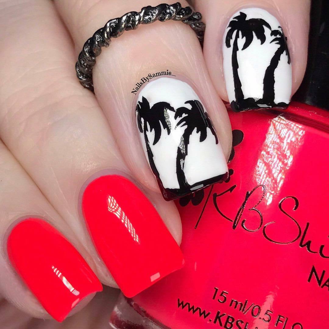 A019 Beach Mode Stamping Plate For Stamped Nail Art Design