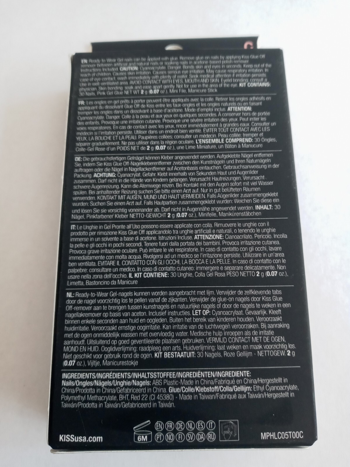 Kiss Masterpiece Luxe Manicure, 30 Count, Long Nails, Glue included. NEW