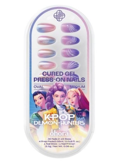 ohora Real Gel Nail Tips Aurora Halo Press On Nails Semi Cured Gel