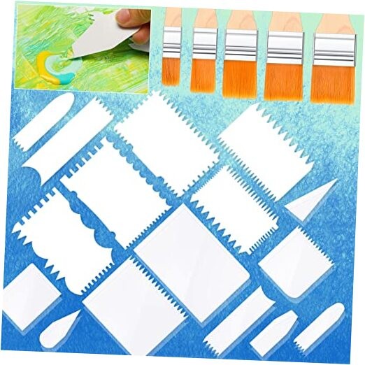30 Pcs Acrylic Pouring Swipe Painting Tools Supplies Acrylic Pouring Tools