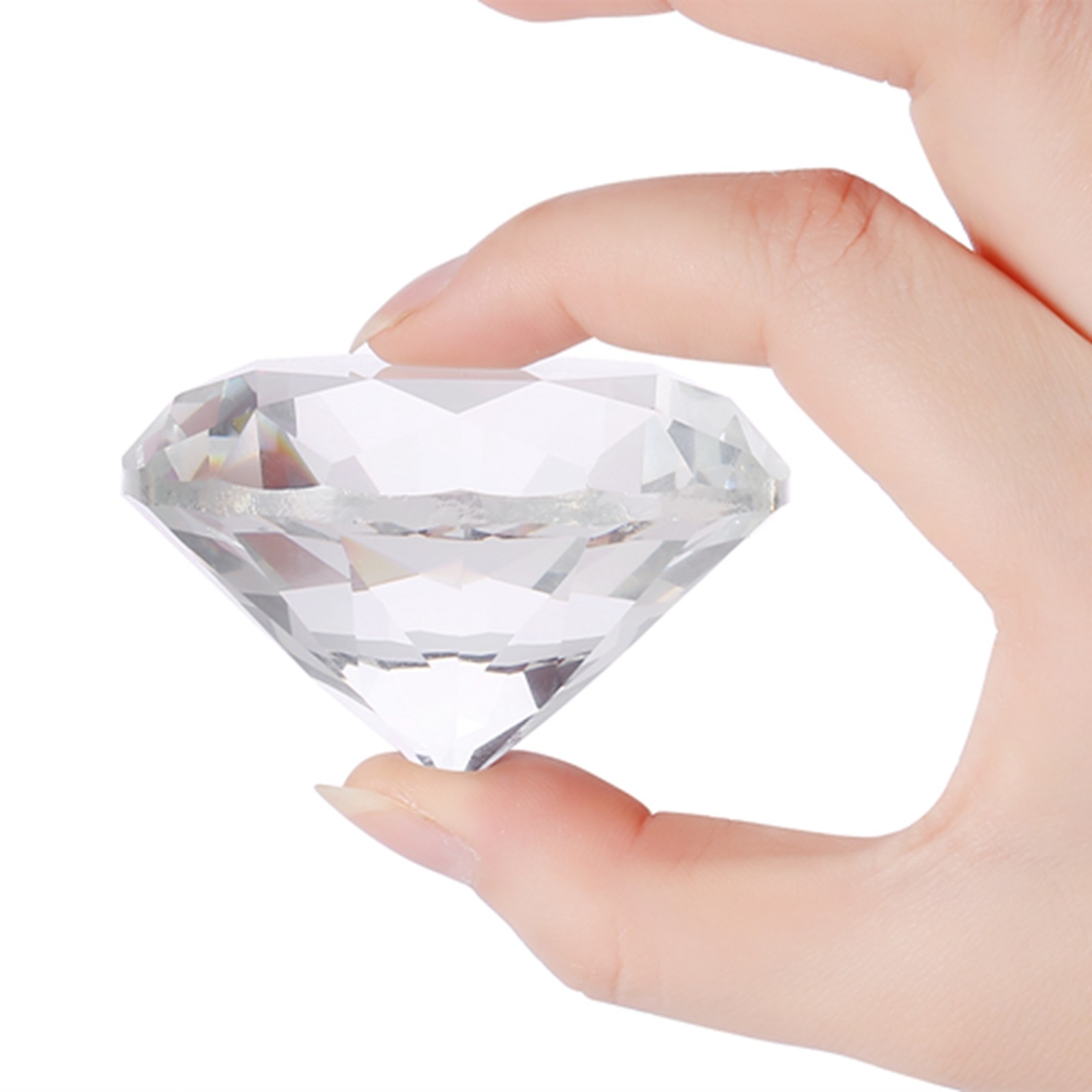 Nail Art Display Glass Crystal Hand Model Shoot Ornament Manicure