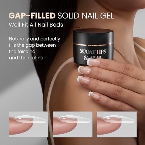 Solid Nail Glue Gel 30g – Gap-Filled UV Gel for Press-On & Acrylic Nails