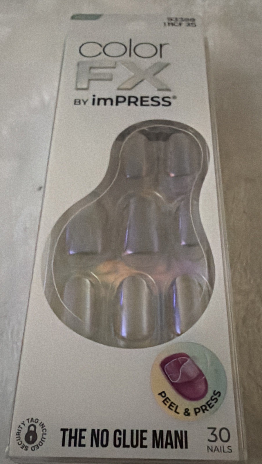 imPRESS Multicolor Holographic Press-On Nails 30 Count Self-Adhesive Full Cover