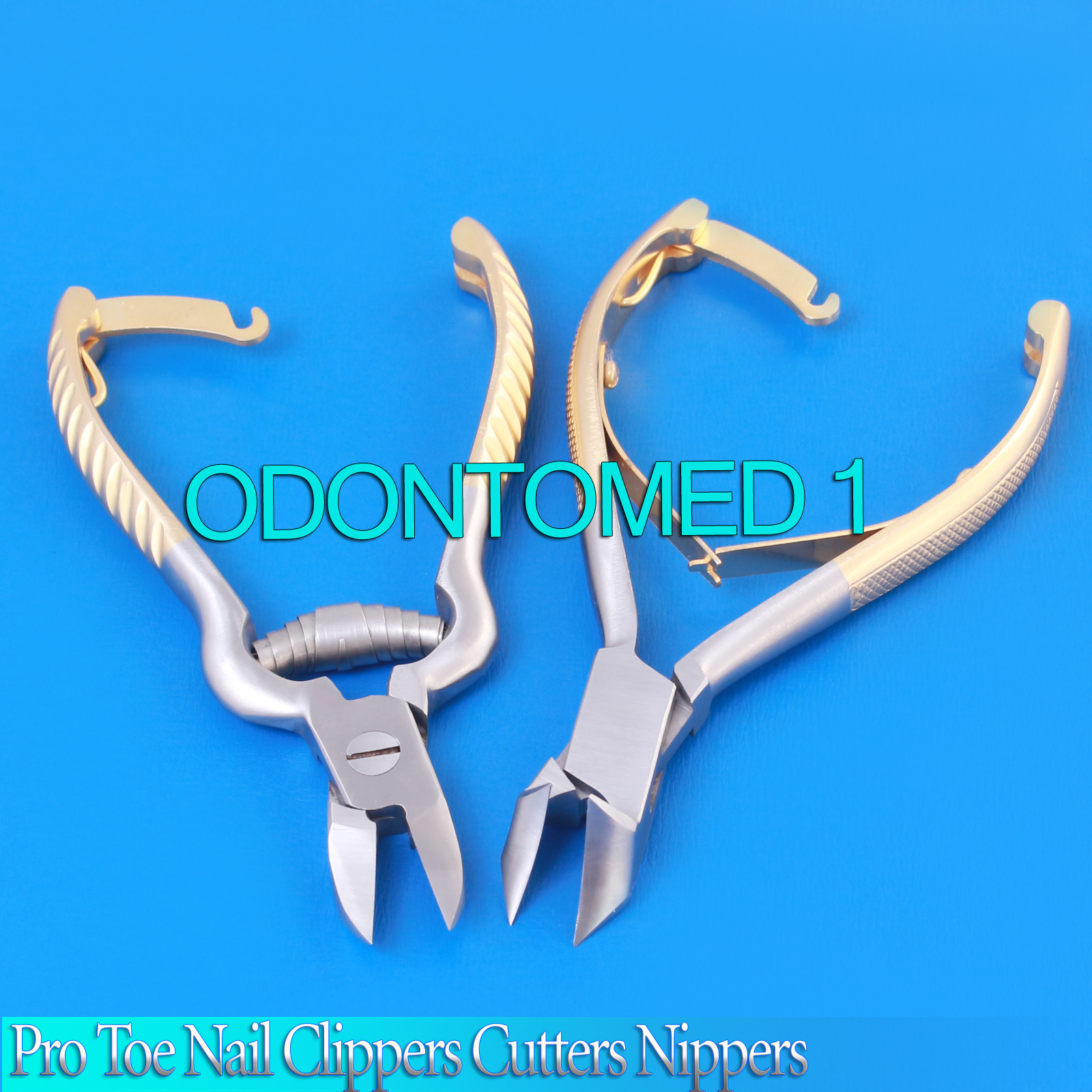 Pro Toe Nail Clippers Cutters Nippers Pedicure 2pc Set