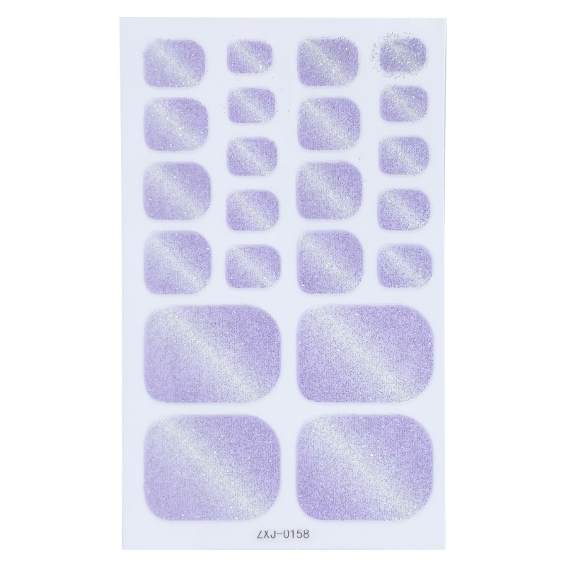 Toenail Stickers Waterproof Toenail Wraps Cats Eye False Toenails Tips for Woman