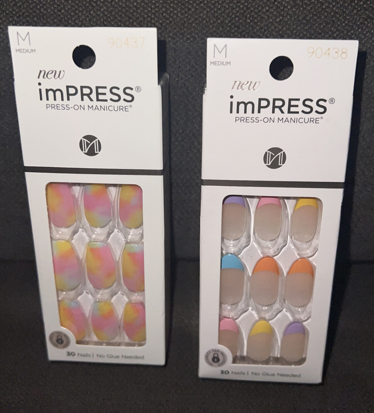 Kiss imPRESS Press-On💅Medium Length Nails CANDY🍬SYRUP&YOUNG💕LOVE{30Nails Ea}