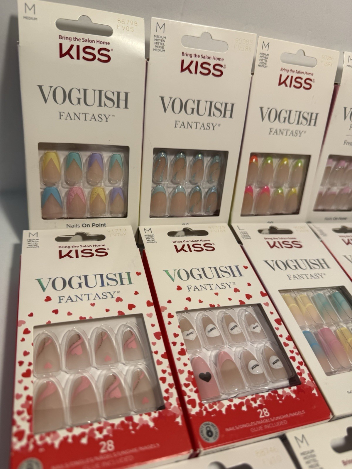 Kiss Voguish French/Full DesignsS,M,L,Glue-on Sculpted Nails,You Choose👀my Page