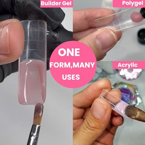 Straight Flat Toe Dual Forms for Polygel – Square B – Polygel Toenail Forms