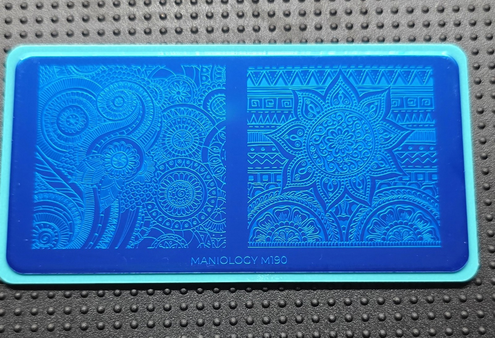 HTF Maniology M190 Tribal Spring Summer Vine Floral Leaf Pattern Nail Stamp Plat