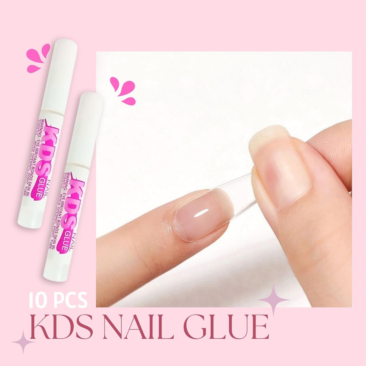 KDS Professional Nail Tip Extension Glue – Fast Drying, Water Resistant