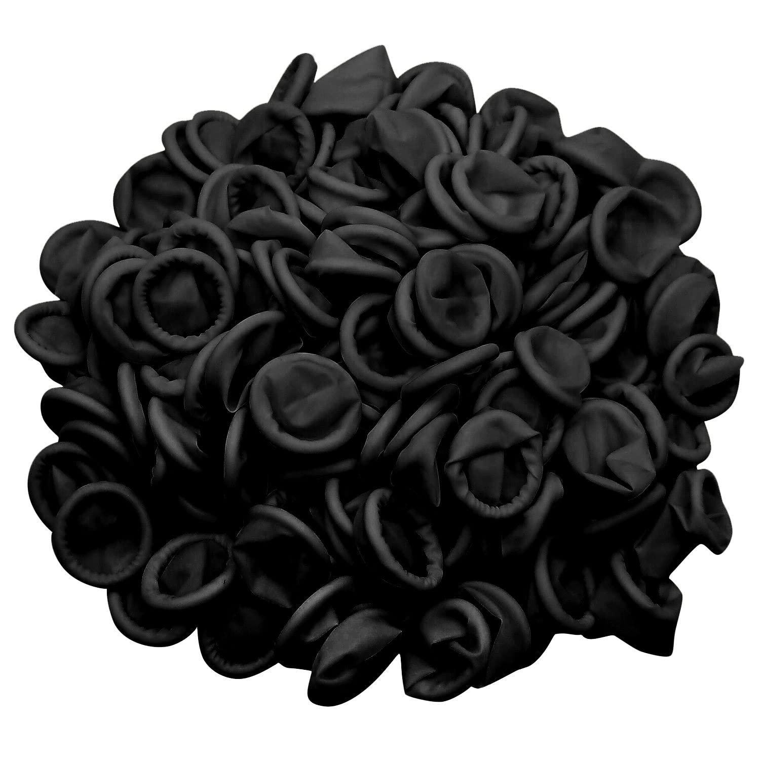 400 Pcs Latex Finger Cots Disposable Fingertips Protective Finger Cots, Black