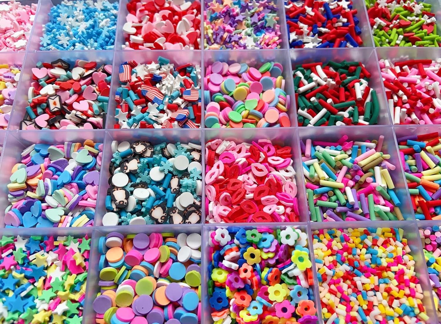 EHOPE Fake Sprinkles 220G Polymer Clay Slices Candy Small, 28 Styles