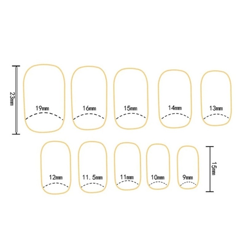 24 Pieces French Tip Nail Press On Nail Short Square False Nail With Rhinestones