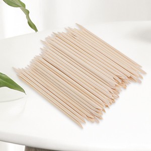 100Pcs Nail Art Sticks Cuticle Pusher Remover Manicure Tool