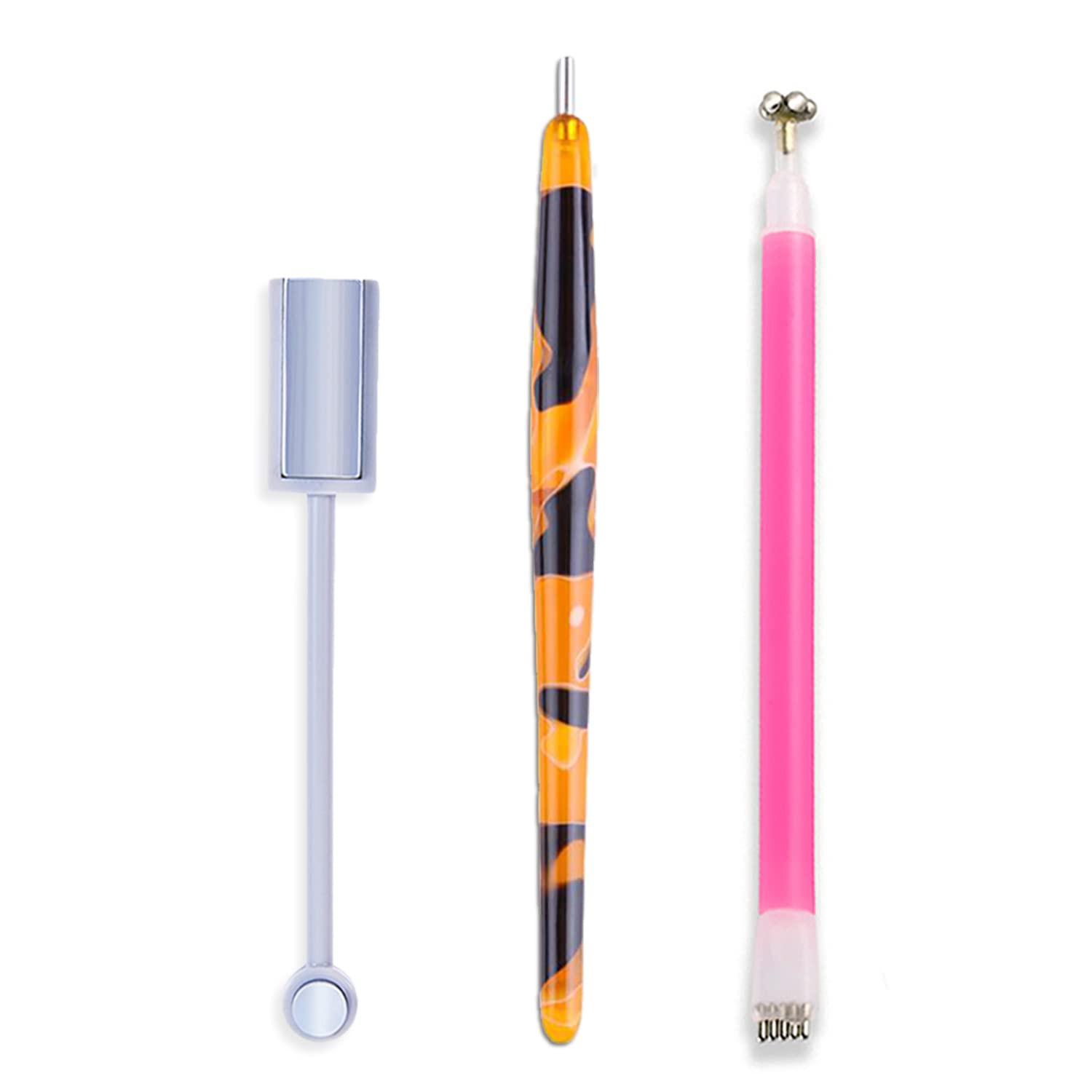 3Pcs Nail Magnet 3D Cat Eye Magnet for Nails Dual-Ended Magnetic Stand Nail Poli