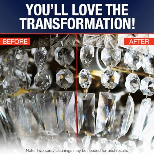 Chandelier Cleaner Drip Dry Spray – No Wipe Formula for Effortless, Streak