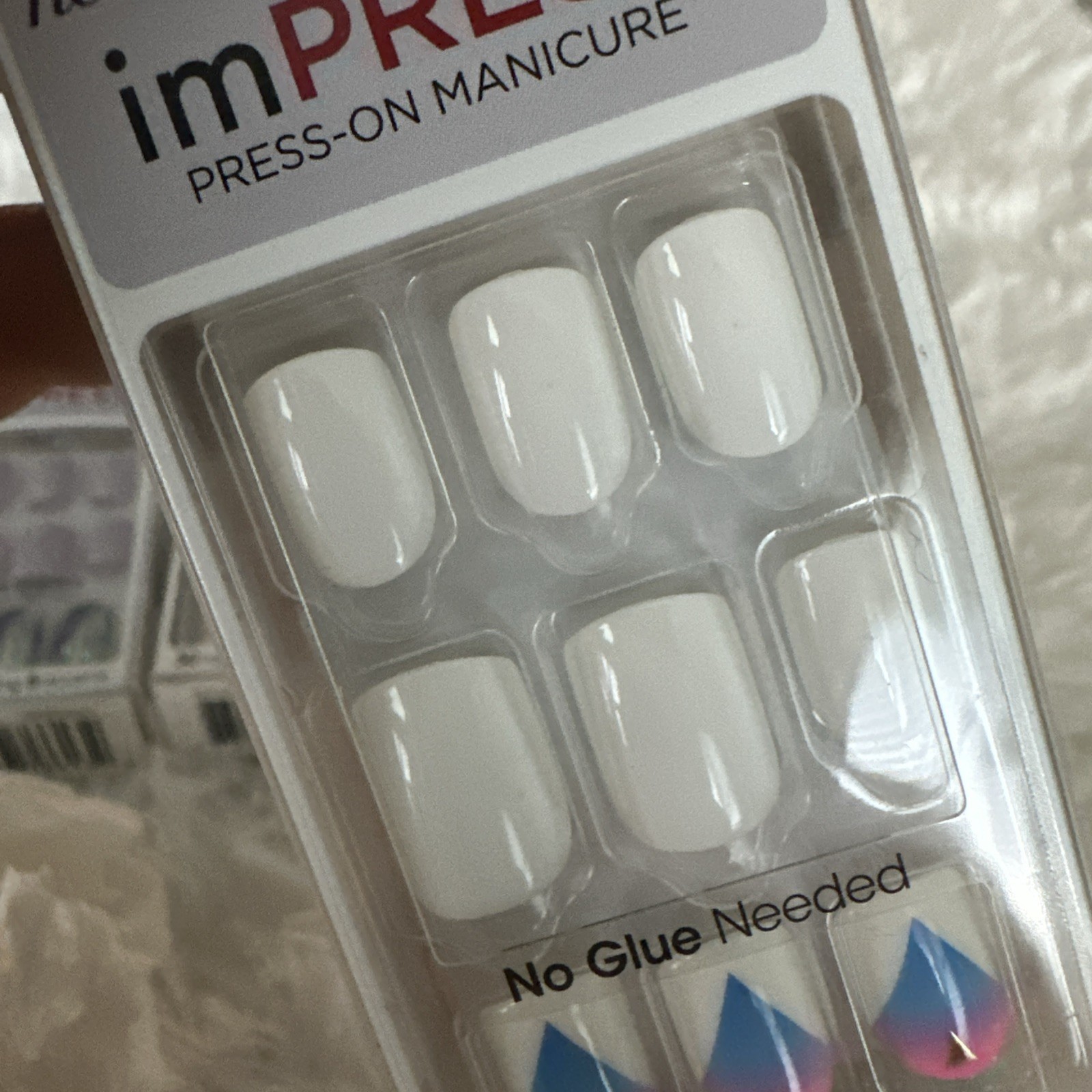 imPRESS Press on manicure Lot Of 4 Purple/Pink/White 30 Nails In Each Set