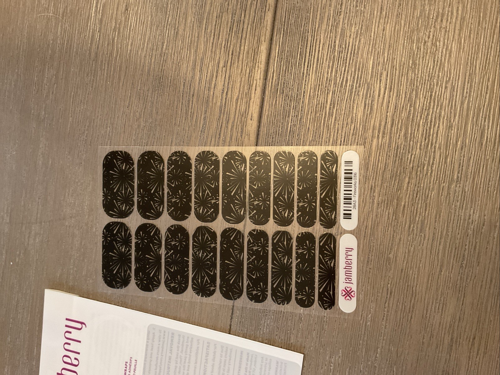Jamberry full sheet nail wraps Fireworks