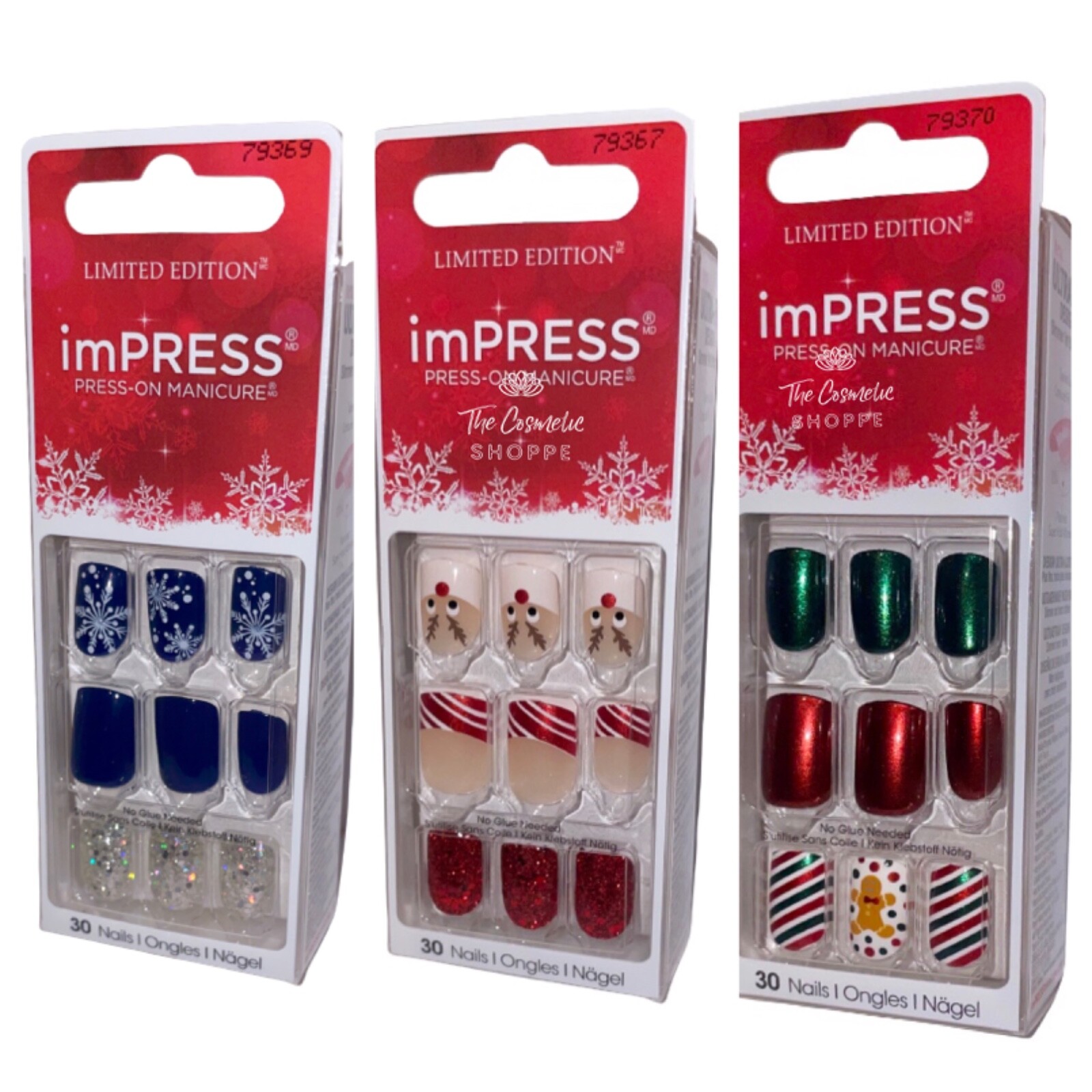 Kiss Impress Press On Short Length Nails You Choose 1 or More! New!Qty Discounts