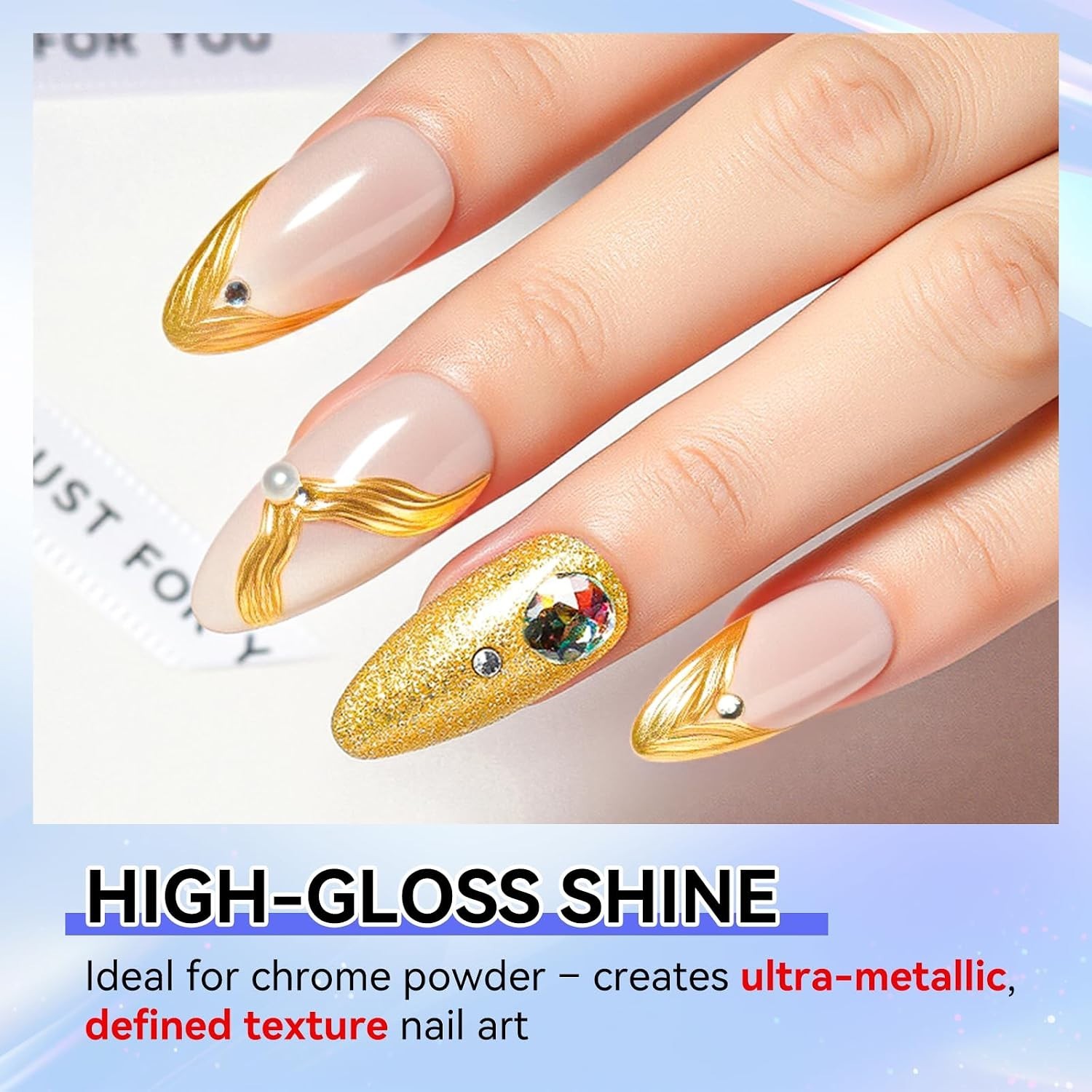 Versatile Clear 3D Nail Art Gel for All Nail Types – Easy to Apply & Mix