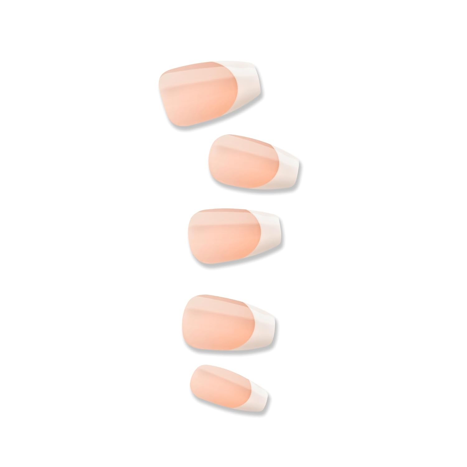 Chic KISS No Glue French Nails – 30 Coffin Tips & Tools for Stylish Manicure