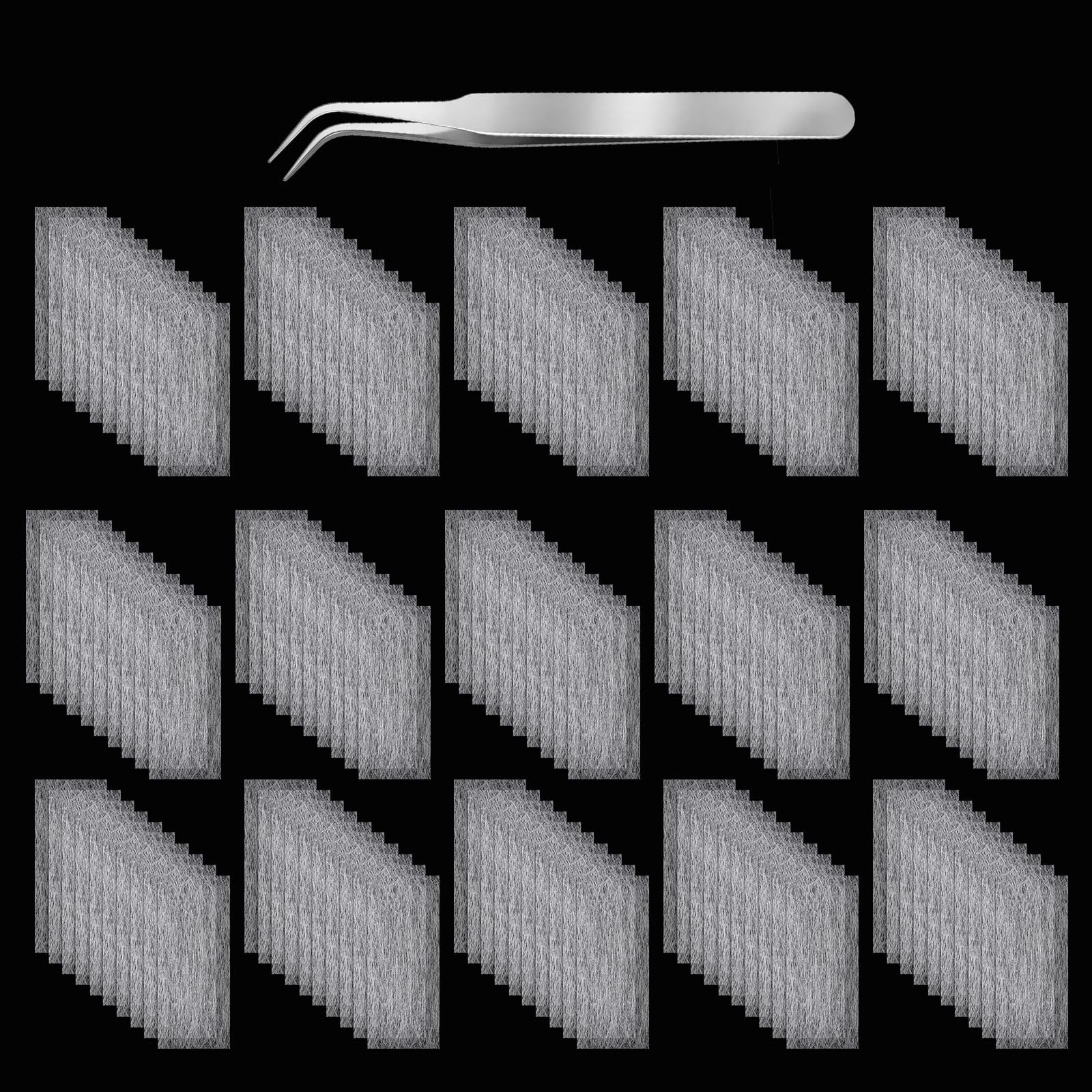YBEATY 100 PCS Silk Nail Extension Wrap Kit 3.15 × 1.57 × 0.04 Inch, White