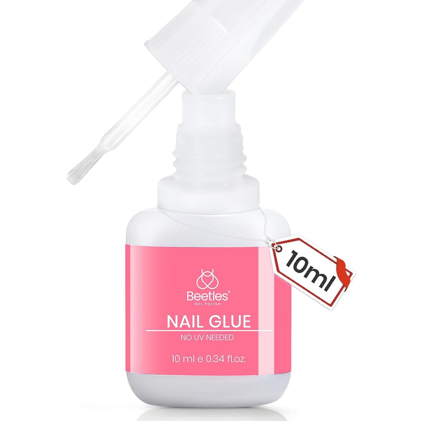 Press On Nail Glue 10ml Fast-Drying Strong Adhesive with Brush for Acrylic Fake